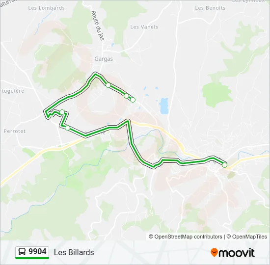 9904 Bus Line Map