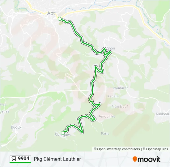 9904 Bus Line Map