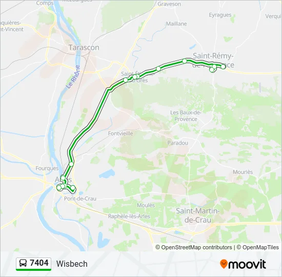 7404 Bus Line Map