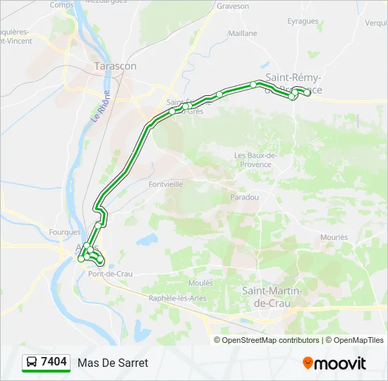 7404 Bus Line Map