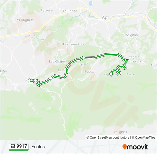 9917 Bus Line Map