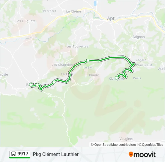 9917 Bus Line Map