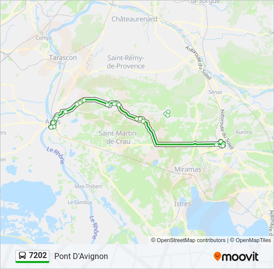 Mapa de 7202 de autobús