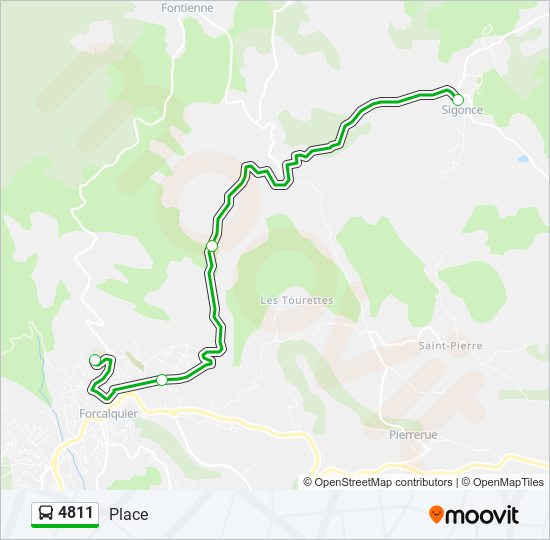 4811 bus Line Map