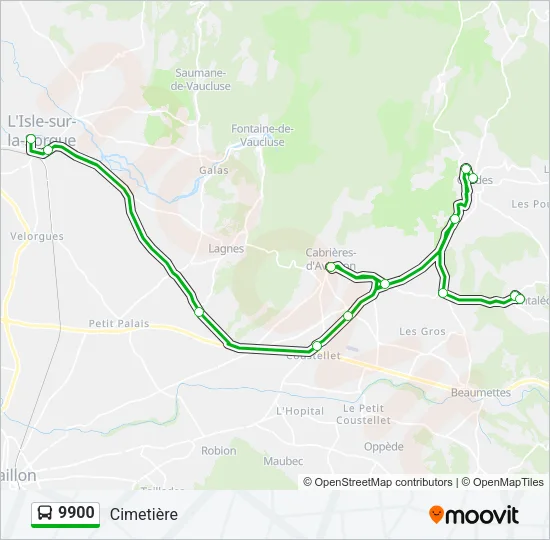 9900 Bus Line Map