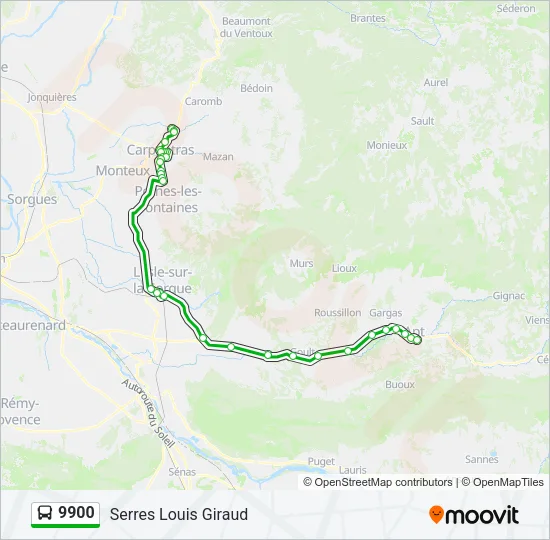 9900 Bus Line Map