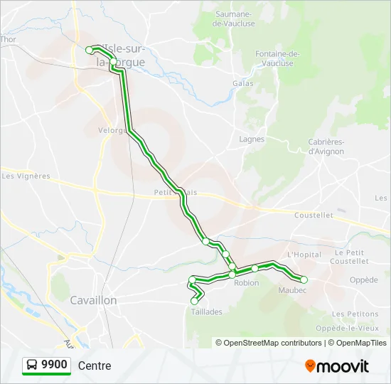 9900 Bus Line Map