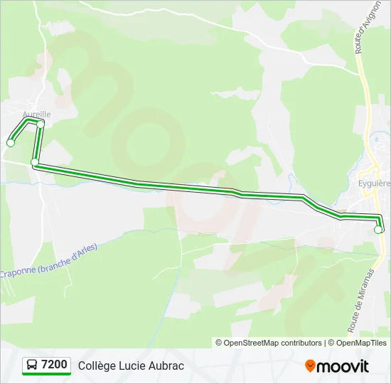 7200 Bus Line Map