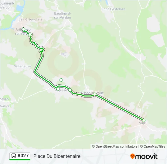 8027 Bus Line Map