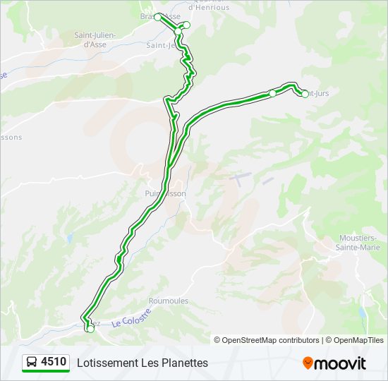 4510 bus Line Map