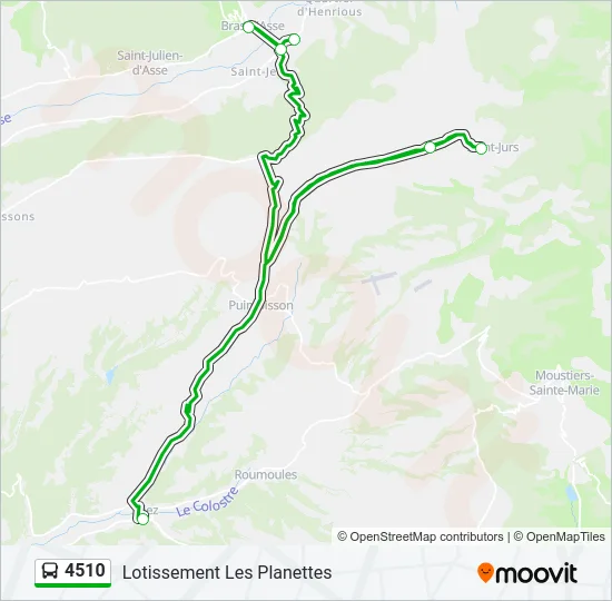 4510 Bus Line Map