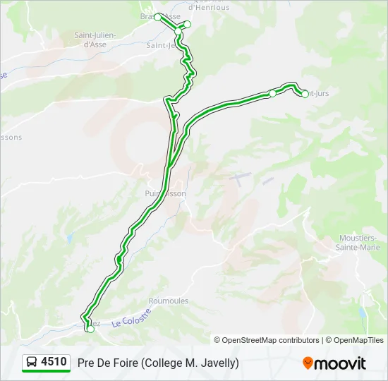 4510 Bus Line Map