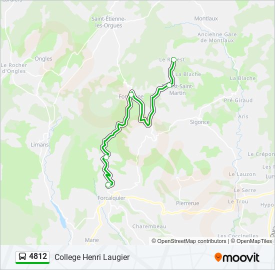 4812 bus Line Map