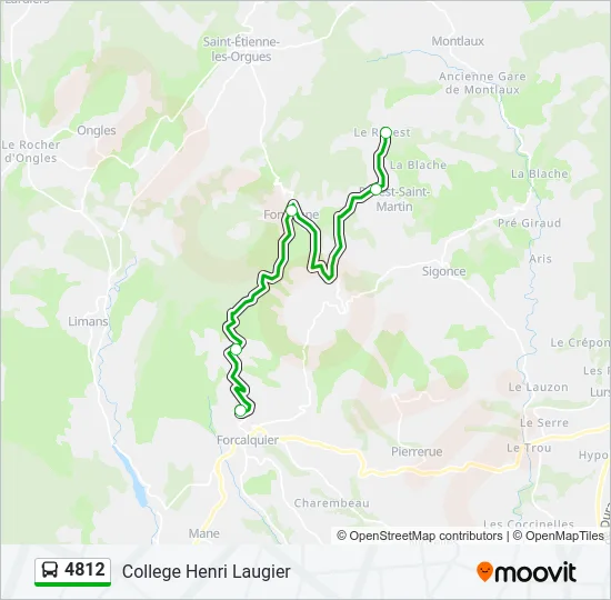 4812 Bus Line Map