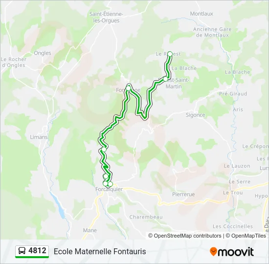 4812 Bus Line Map