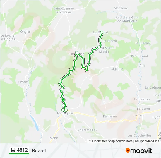 4812 Bus Line Map