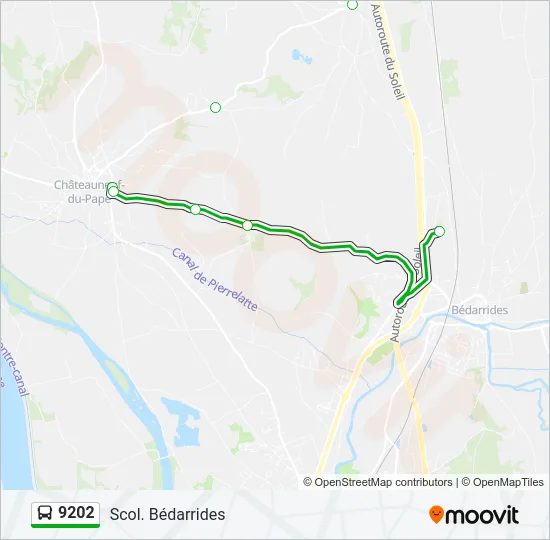 9202 Bus Line Map
