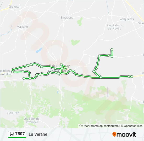 7507 Bus Line Map