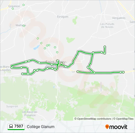 7507 Bus Line Map