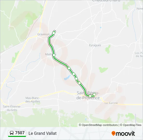 7507 Bus Line Map