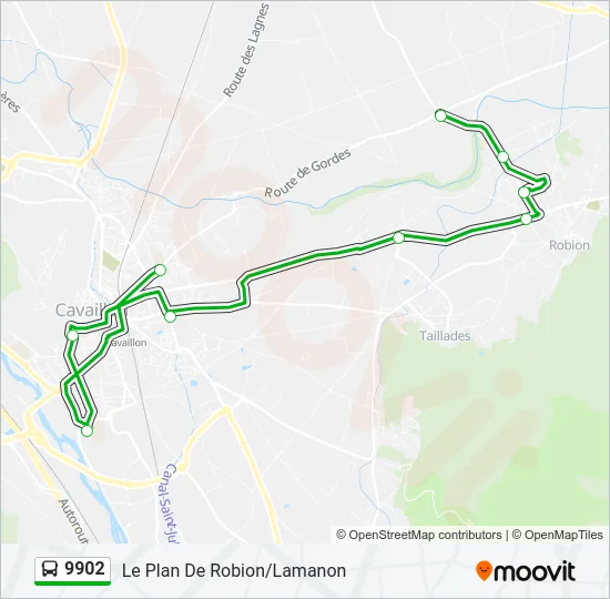 9902 Bus Line Map