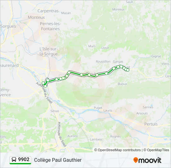 9902 Bus Line Map