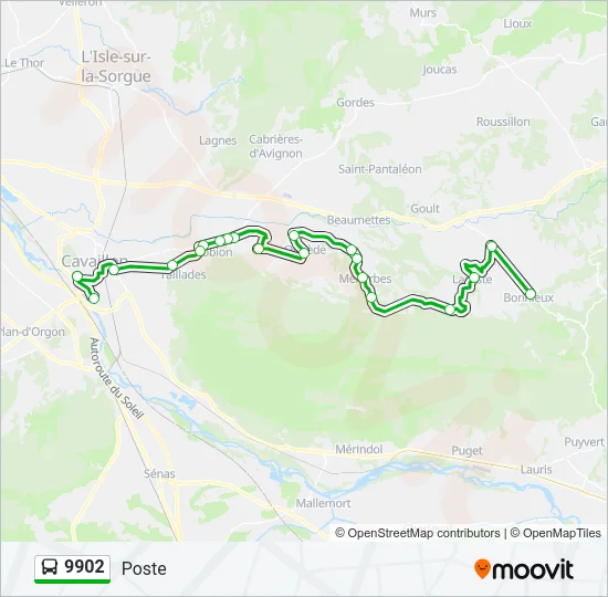 9902 Bus Line Map