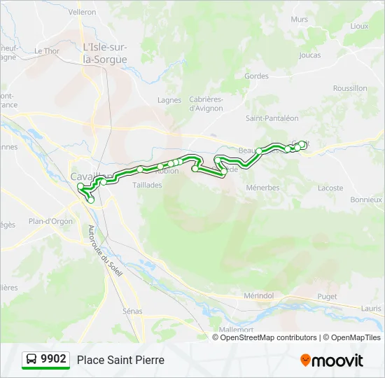 9902 Bus Line Map