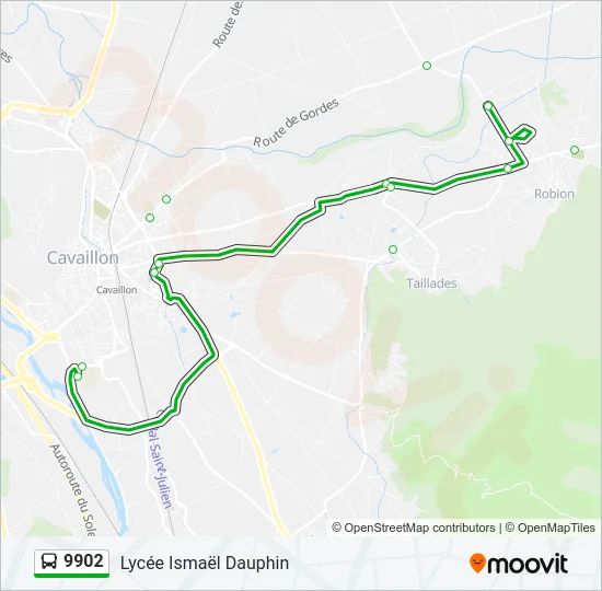 9902 Bus Line Map