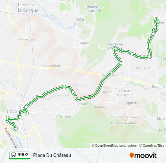 9902 Bus Line Map