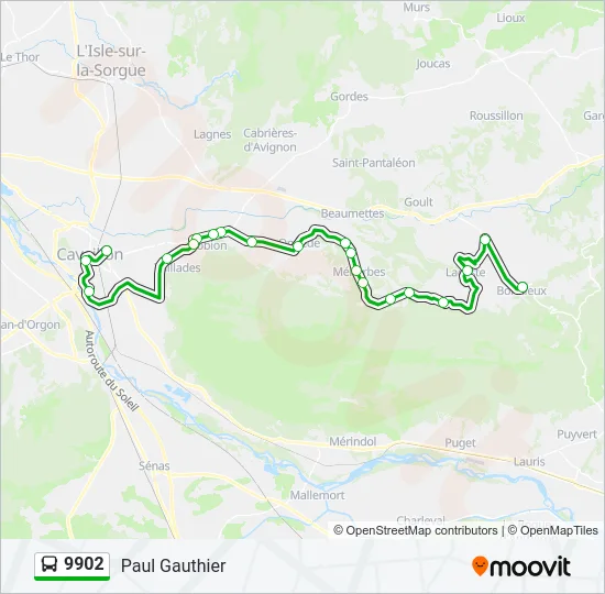 9902 Bus Line Map