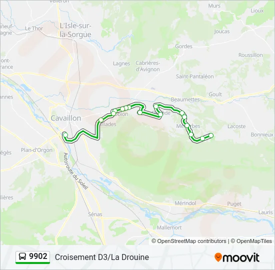 9902 Bus Line Map