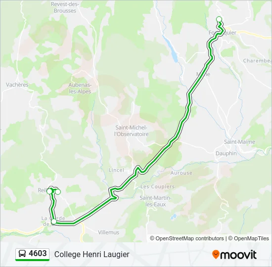 4603 Bus Line Map