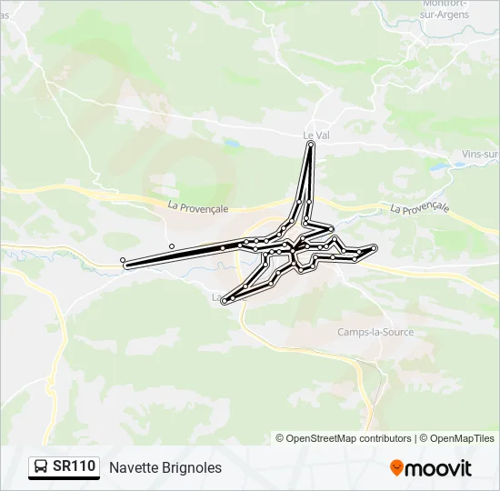SR110 Bus Line Map