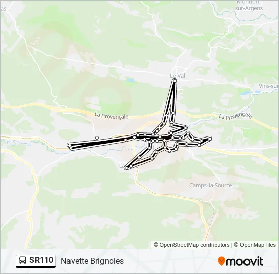 SR110 Bus Line Map