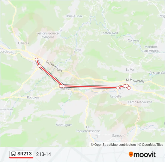 SR213 Bus Line Map
