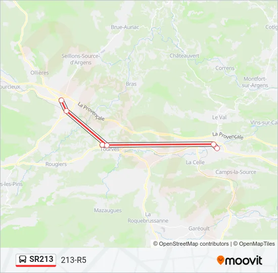 SR213 Bus Line Map