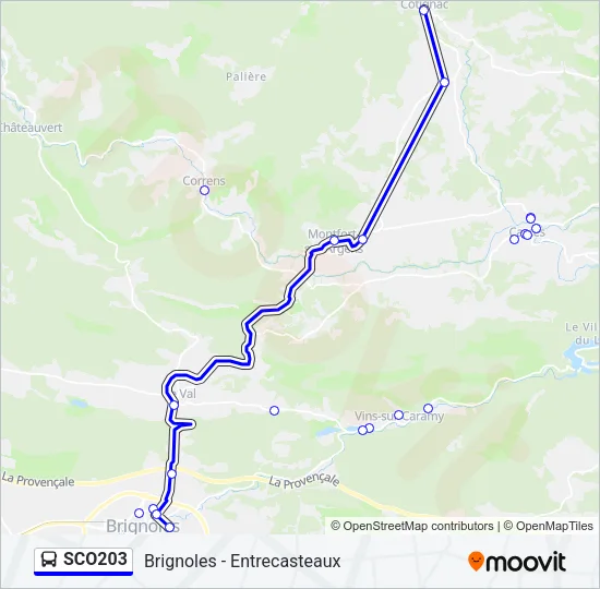 SCO203 Bus Line Map
