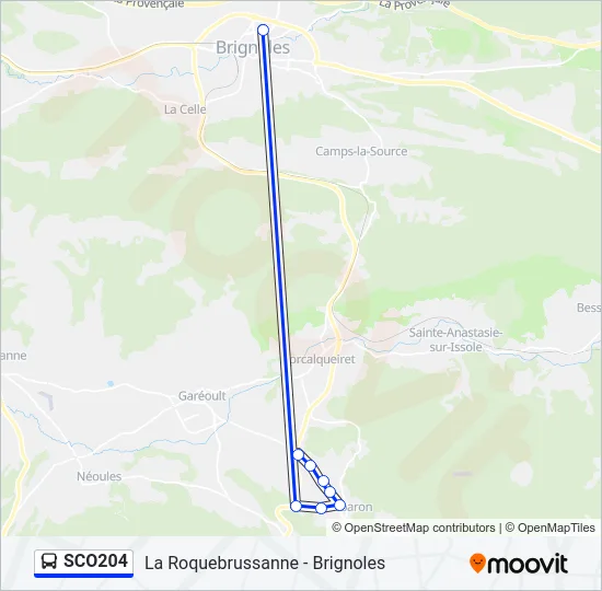 SCO204 Bus Line Map