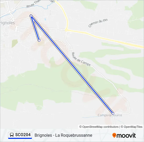 SCO204 Bus Line Map