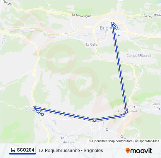 SCO204 Bus Line Map