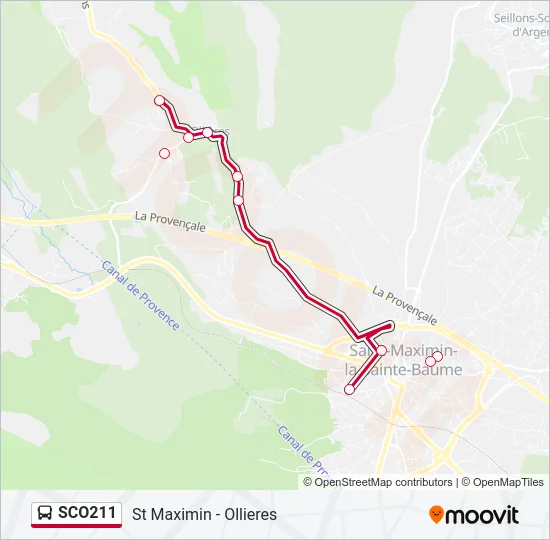SCO211 Bus Line Map