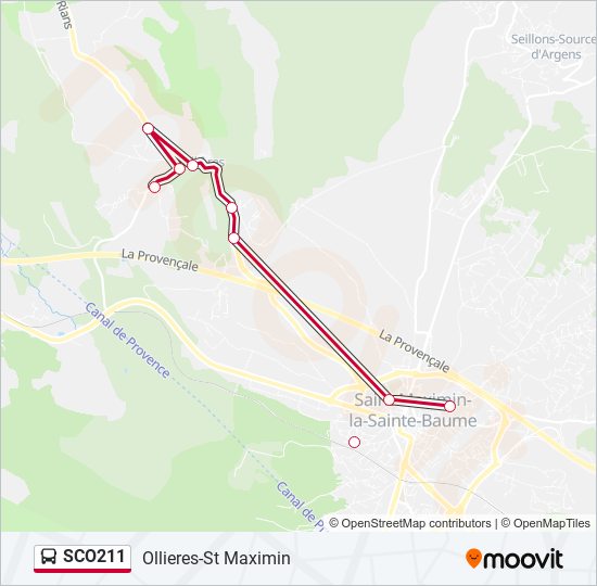 SCO211 bus Line Map