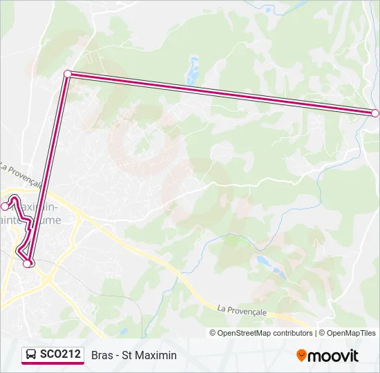 SCO212 Bus Line Map