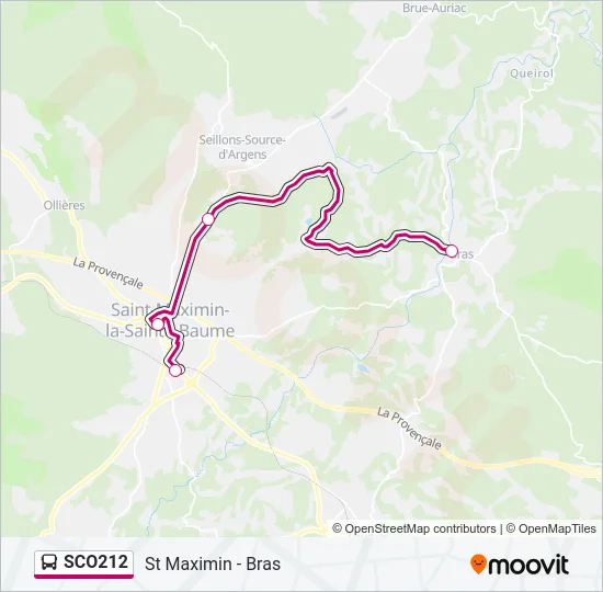 SCO212 Bus Line Map