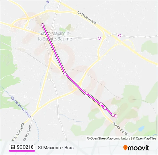 SCO218 Bus Line Map