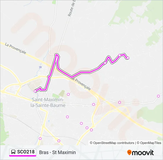 SCO218 Bus Line Map