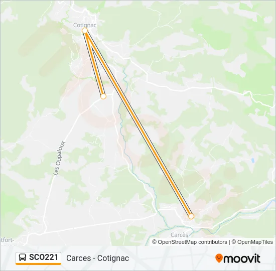 SCO221 Bus Line Map