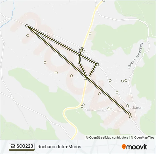 SCO223 Bus Line Map