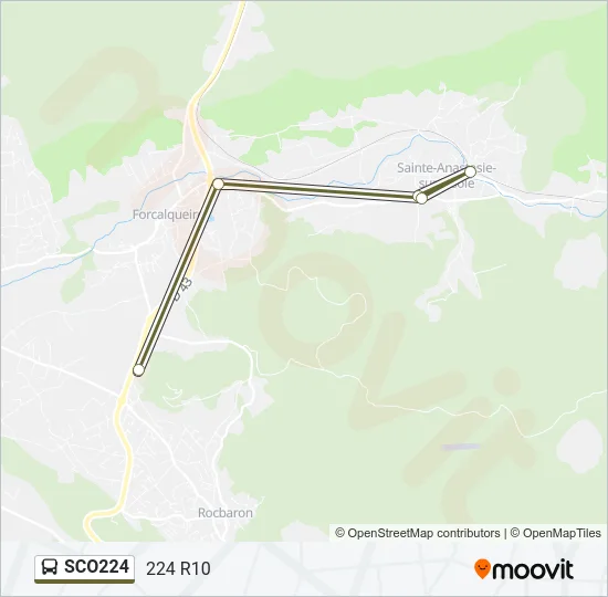 SCO224 Bus Line Map